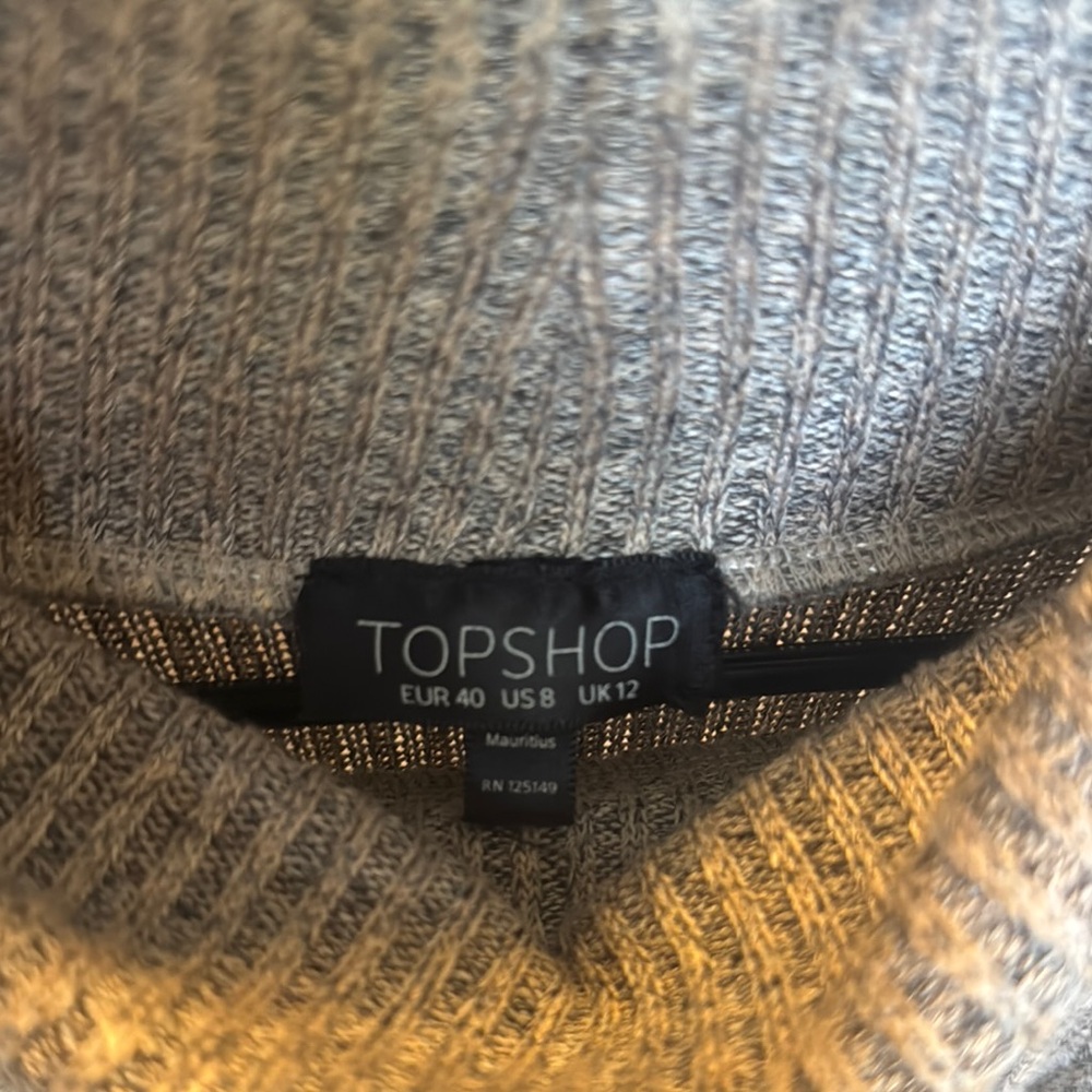 Topshop Heathered Knit Pullover